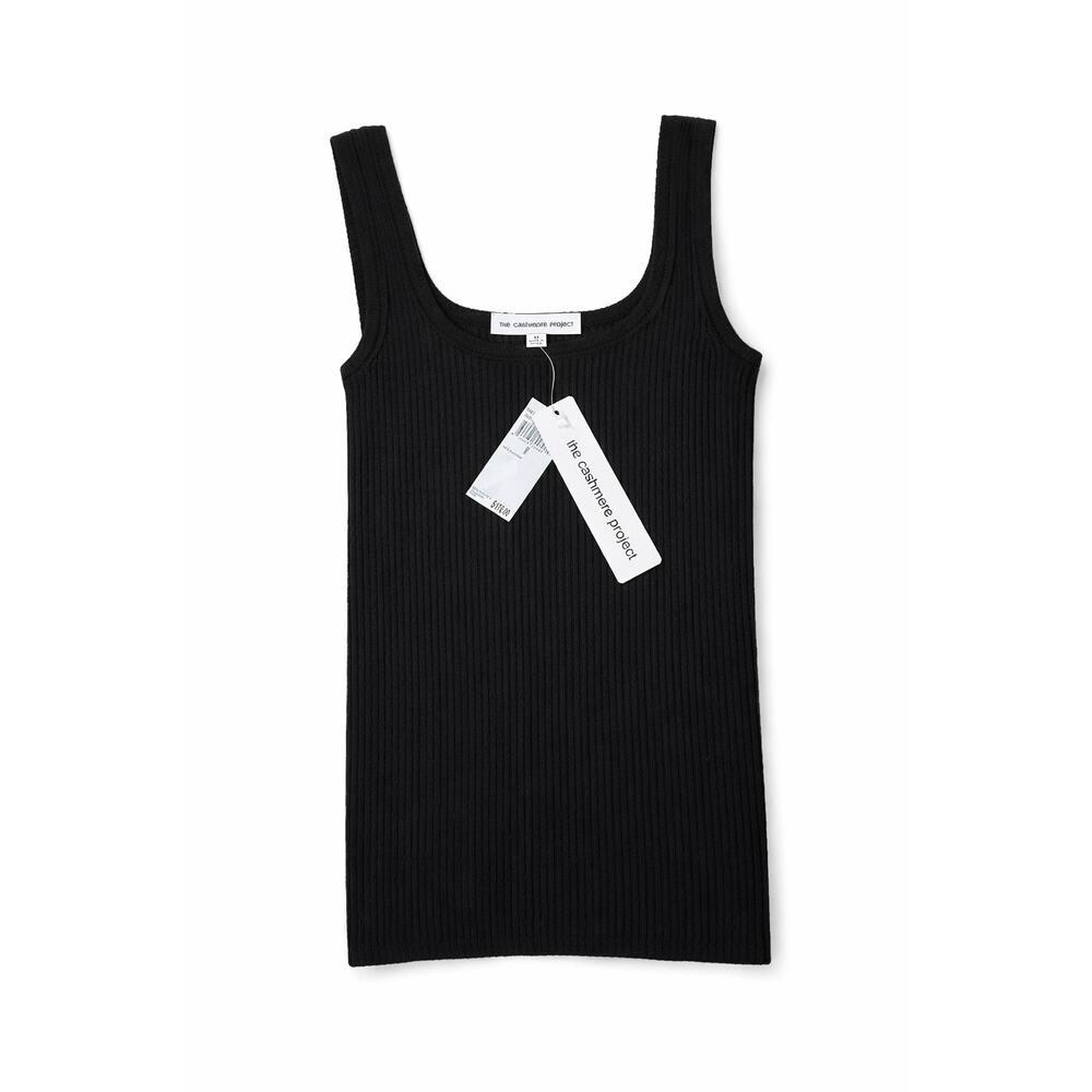The Cashmere Project Black Top Womens Top 100% Cashmere Size M New Blouse $176